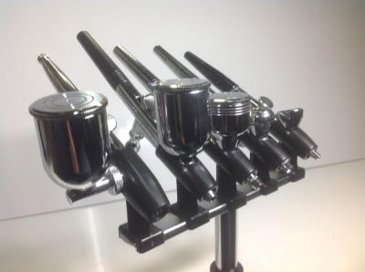 画像2: 【OLYMPOS】エアーブラシホルダー 5連【特別価格】