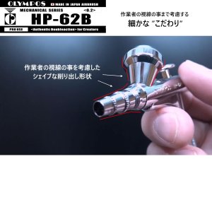 画像3: HP-62B （イージーパッケージ）＜ノズルマウンティングドライバー付き＞【中国OEMエアブラシ対抗特別対策価格】
