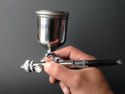 画像1: 左右両用　PB-408W・FASC150 塗料カップマウンティングブラケット付き  (イージーパッケージ）