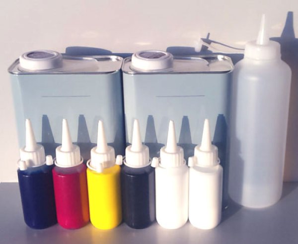 画像1: TOTAL-T御用達塗料セット【5色6本セット50】（シンナー2L、シンナー用ボトル1本付） (1)